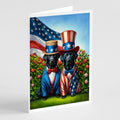 All American Labrador Retriever Greeting Cards Pack of 8 Blank Cards with Envelopes Whimsical A7 Size 5x7