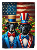 All American Labrador Retriever House Flag 28x40 Porch Sleeve Pole Decorative Outside Yard Banner Artwork Wall Hanging, Polyester