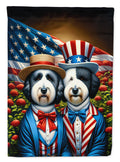 All American Old English Sheepdog House Flag 28x40 Porch Sleeve Pole Decorative Outside Yard Banner Artwork Wall Hanging, Polyester