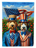 All American Otterhound House Flag 28x40 Porch Sleeve Pole Decorative Outside Yard Banner Artwork Wall Hanging, Polyester