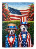 All American Pit Bull Terrier House Flag 28x40 Porch Sleeve Pole Decorative Outside Yard Banner Artwork Wall Hanging, Polyester