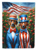 All American Rhodesian Ridgeback House Flag 28x40 Porch Sleeve Pole Decorative Outside Yard Banner Artwork Wall Hanging, Polyester