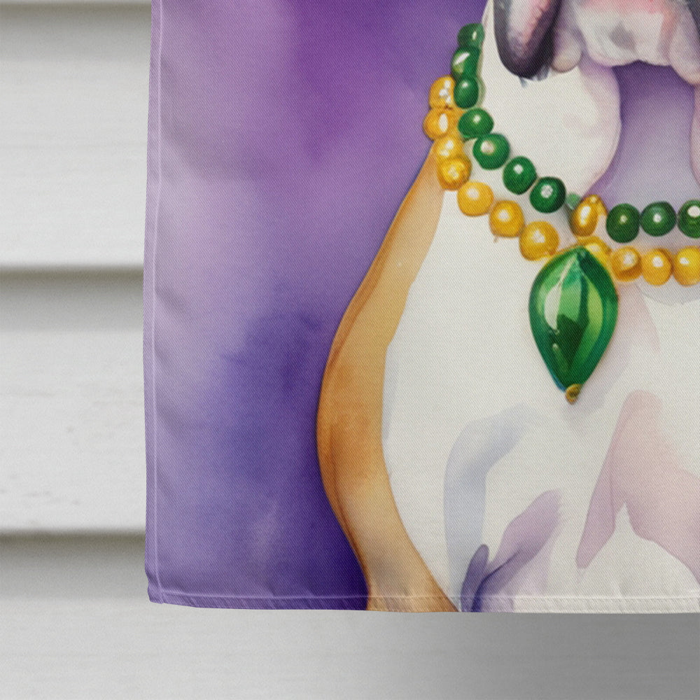 Boxer King of Mardi Gras House Flag 28x40 Porch Sleeve Pole Decorative Outside Yard Banner Artwork Wall Hanging, Polyester