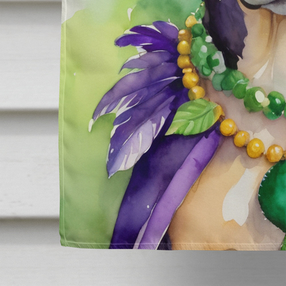 Catahoula King of Mardi Gras House Flag 28x40 Porch Sleeve Pole Decorative Outside Yard Banner Artwork Wall Hanging, Polyester