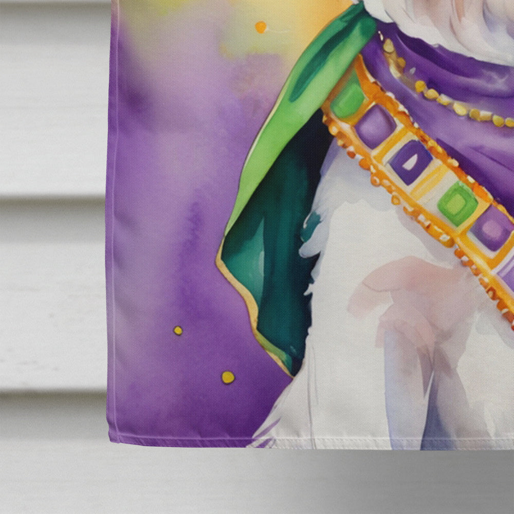 Maltese King of Mardi Gras House Flag 28x40 Porch Sleeve Pole Decorative Outside Yard Banner Artwork Wall Hanging, Polyester
