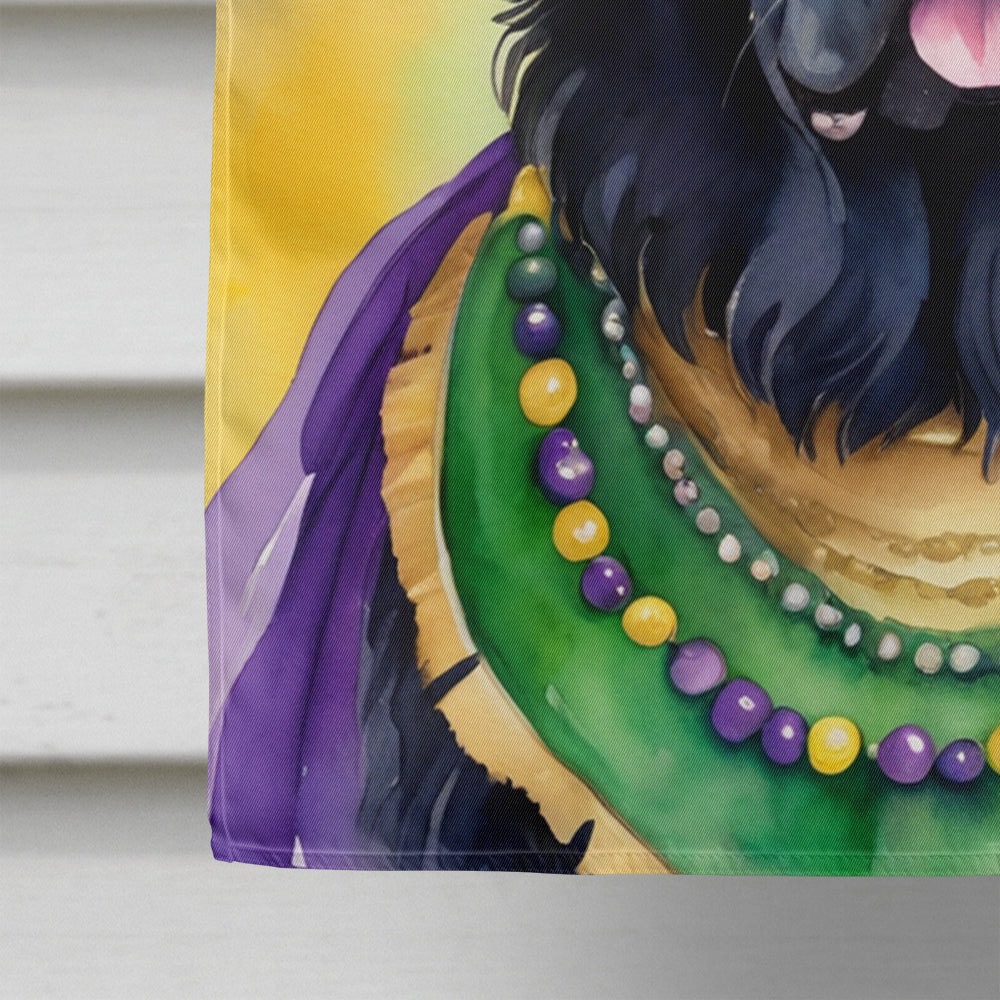 Newfoundland King of Mardi Gras House Flag 28x40 Porch Sleeve Pole Decorative Outside Yard Banner Artwork Wall Hanging, Polyester