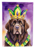Newfoundland King of Mardi Gras House Flag 28x40 Porch Sleeve Pole Decorative Outside Yard Banner Artwork Wall Hanging, Polyester