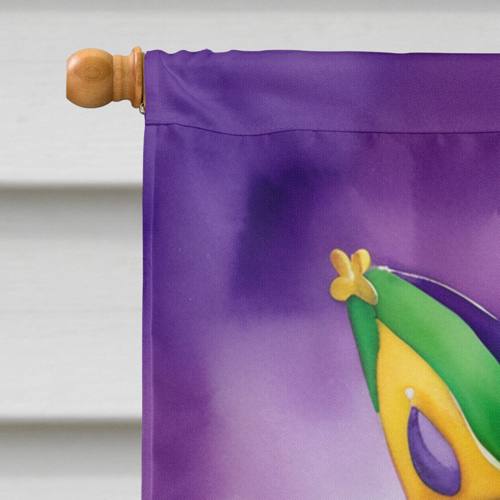 Newfoundland King of Mardi Gras House Flag 28x40 Porch Sleeve Pole Decorative Outside Yard Banner Artwork Wall Hanging, Polyester