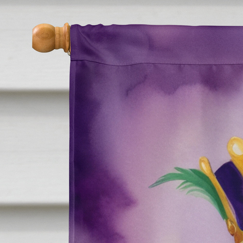 Nova Scotia Duck Tolling Retriever King of Mardi Gras House Flag 28x40 Porch Sleeve Pole Decorative Outside Yard Banner Artwork Wall Hanging, Polyester