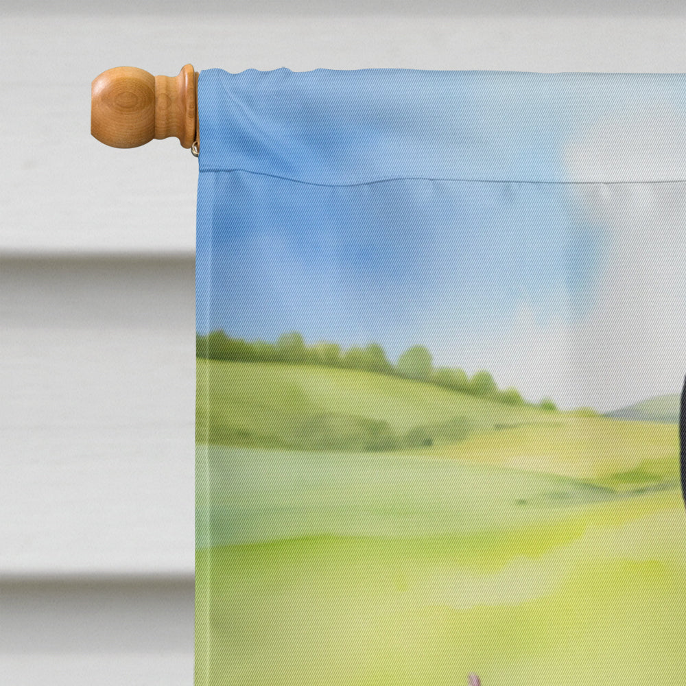 Australian Cattle Dog Easter Egg Hunt House Flag 28x40 Porch Sleeve Pole Decorative Outside Yard Banner Artwork Wall Hanging, Polyester