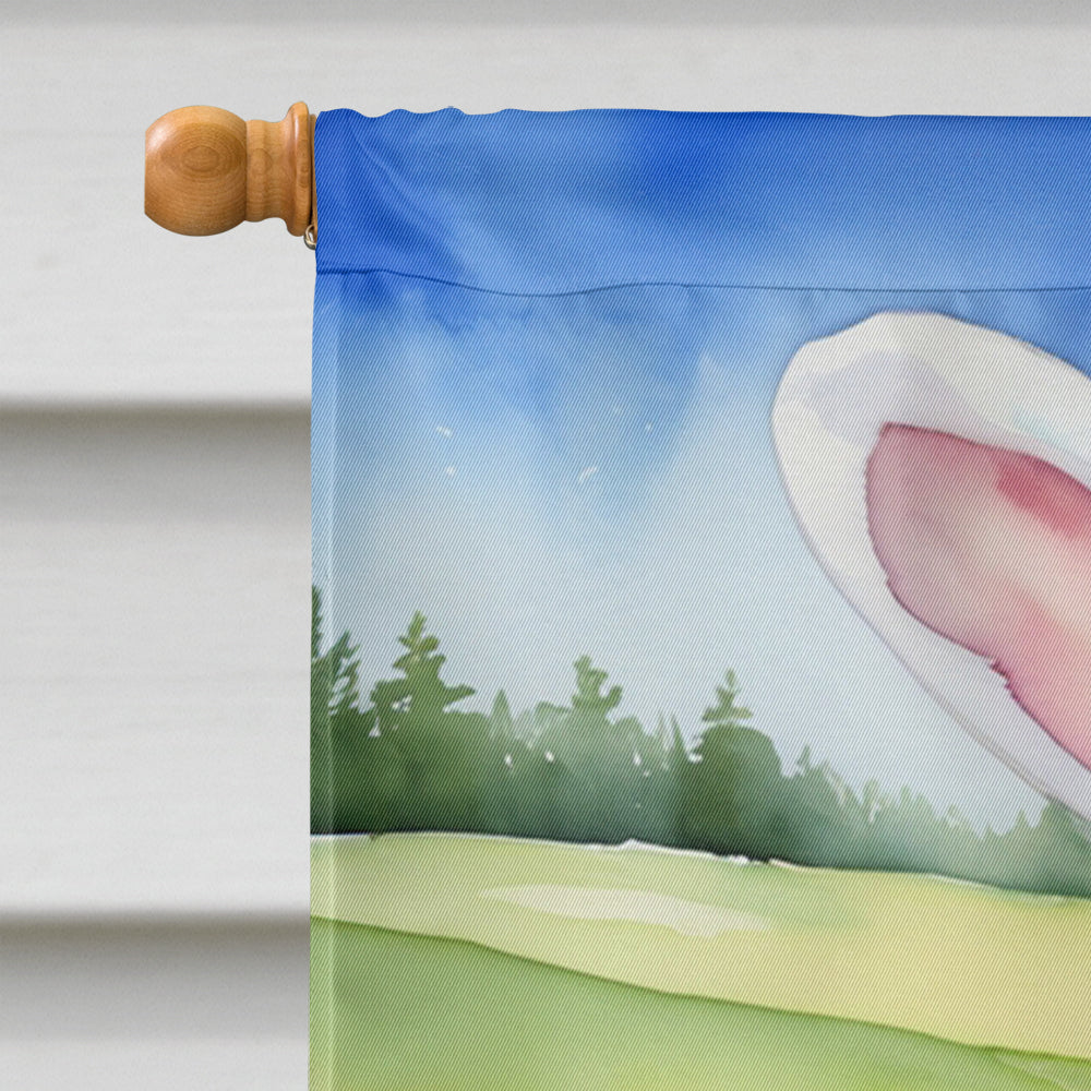 Basset Hound Easter Egg Hunt House Flag 28x40 Porch Sleeve Pole Decorative Outside Yard Banner Artwork Wall Hanging, Polyester