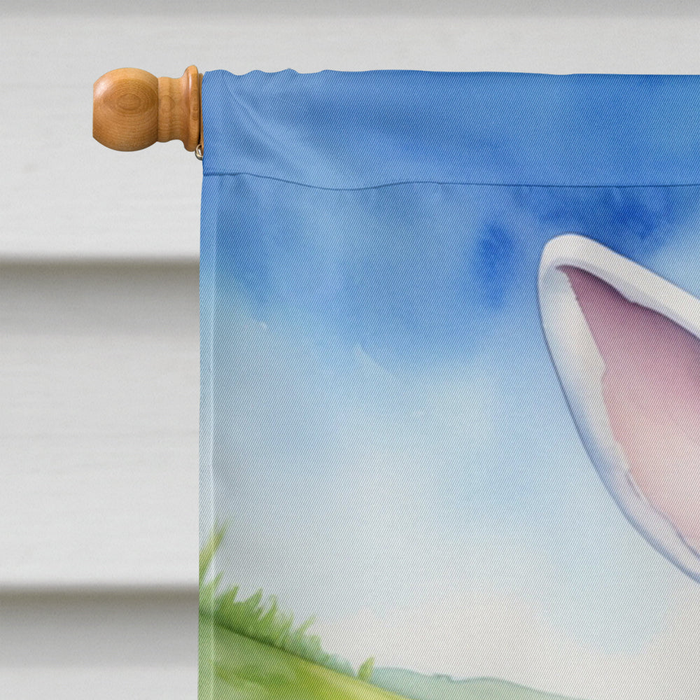 Beagle Easter Egg Hunt House Flag 28x40 Porch Sleeve Pole Decorative Outside Yard Banner Artwork Wall Hanging, Polyester