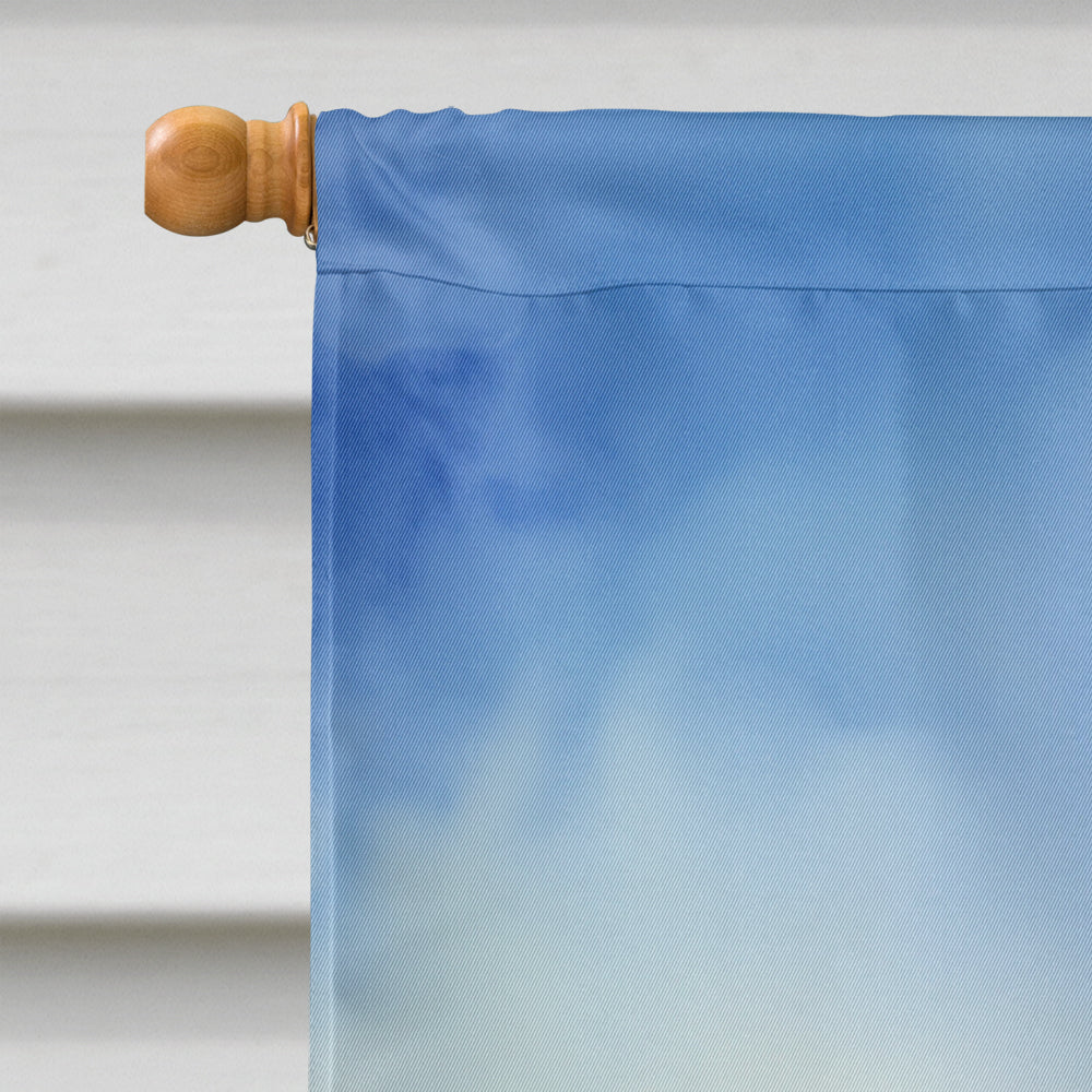 Beagle Easter Egg Hunt House Flag 28x40 Porch Sleeve Pole Decorative Outside Yard Banner Artwork Wall Hanging, Polyester