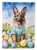 Belgian Tervuren Easter Egg Hunt House Flag 28x40 Porch Sleeve Pole Decorative Outside Yard Banner Artwork Wall Hanging, Polyester