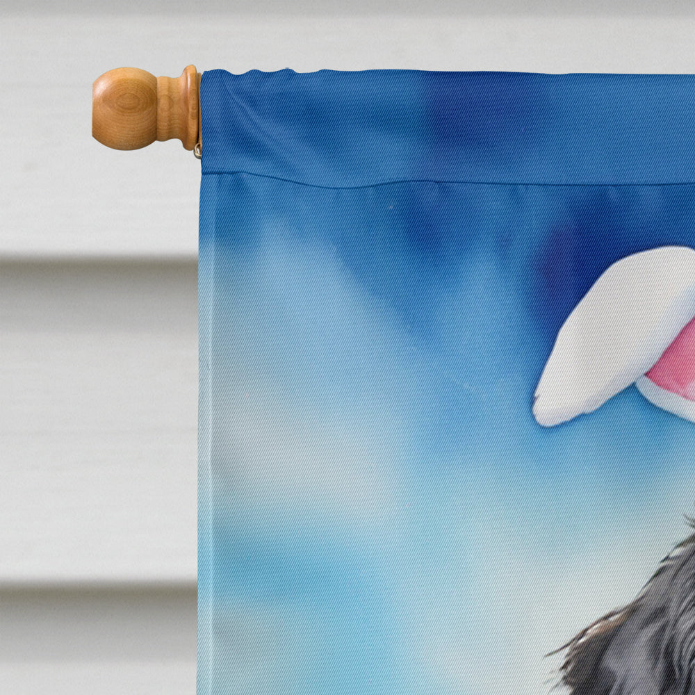 Bernese Mountain Dog Easter Egg Hunt House Flag 28x40 Porch Sleeve Pole Decorative Outside Yard Banner Artwork Wall Hanging, Polyester