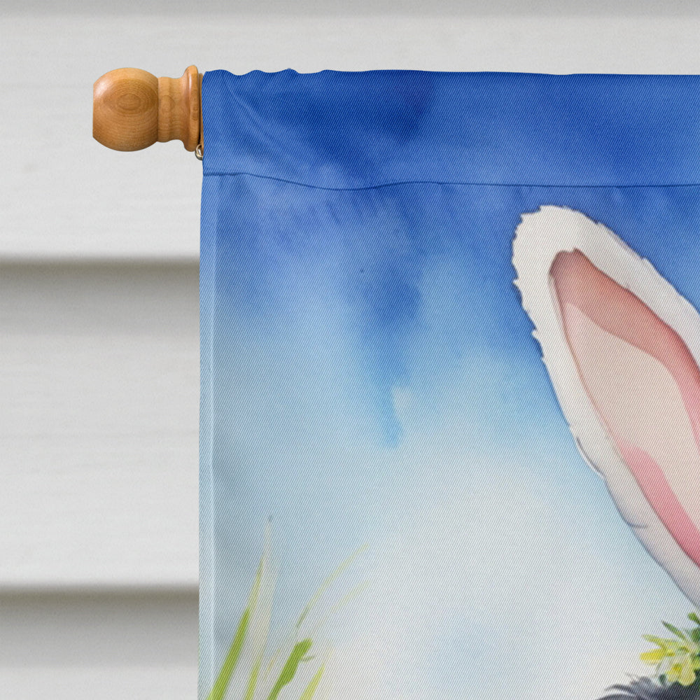 Bernese Mountain Dog Easter Egg Hunt House Flag 28x40 Porch Sleeve Pole Decorative Outside Yard Banner Artwork Wall Hanging, Polyester