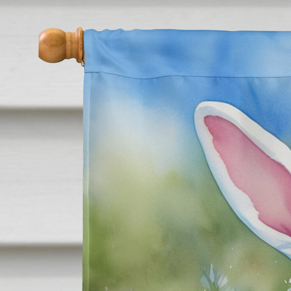 Bloodhound Easter Egg Hunt House Flag 28x40 Porch Sleeve Pole Decorative Outside Yard Banner Artwork Wall Hanging, Polyester