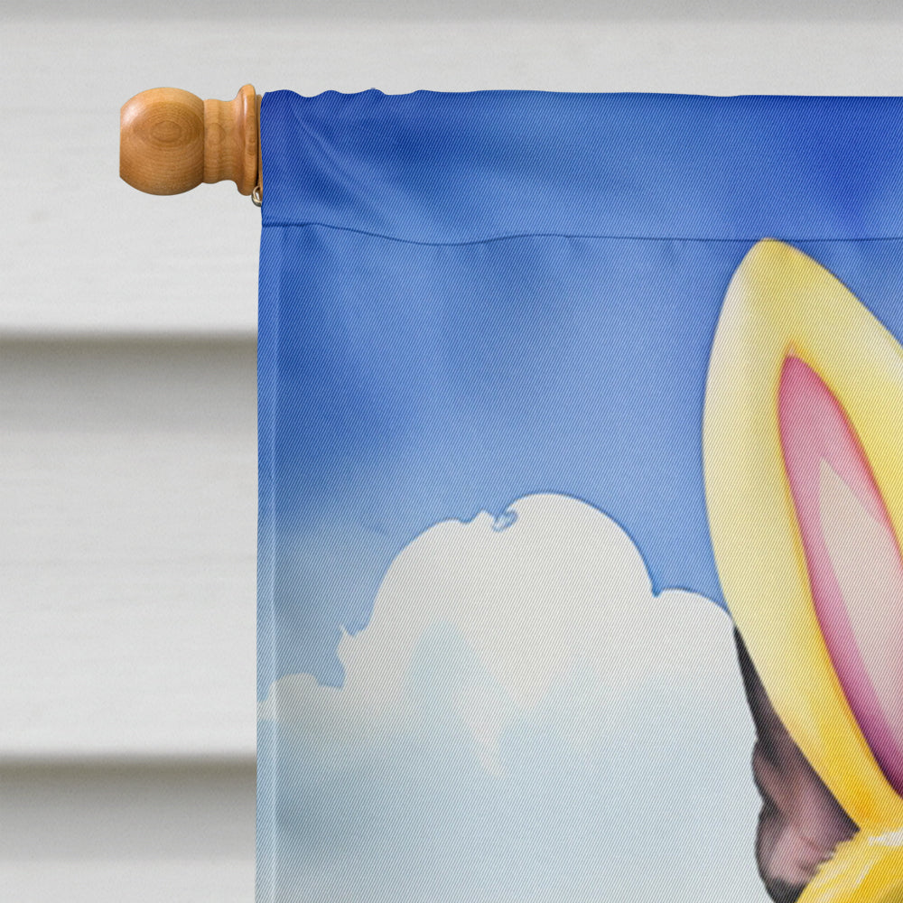 Boston Terrier Easter Egg Hunt House Flag 28x40 Porch Sleeve Pole Decorative Outside Yard Banner Artwork Wall Hanging, Polyester