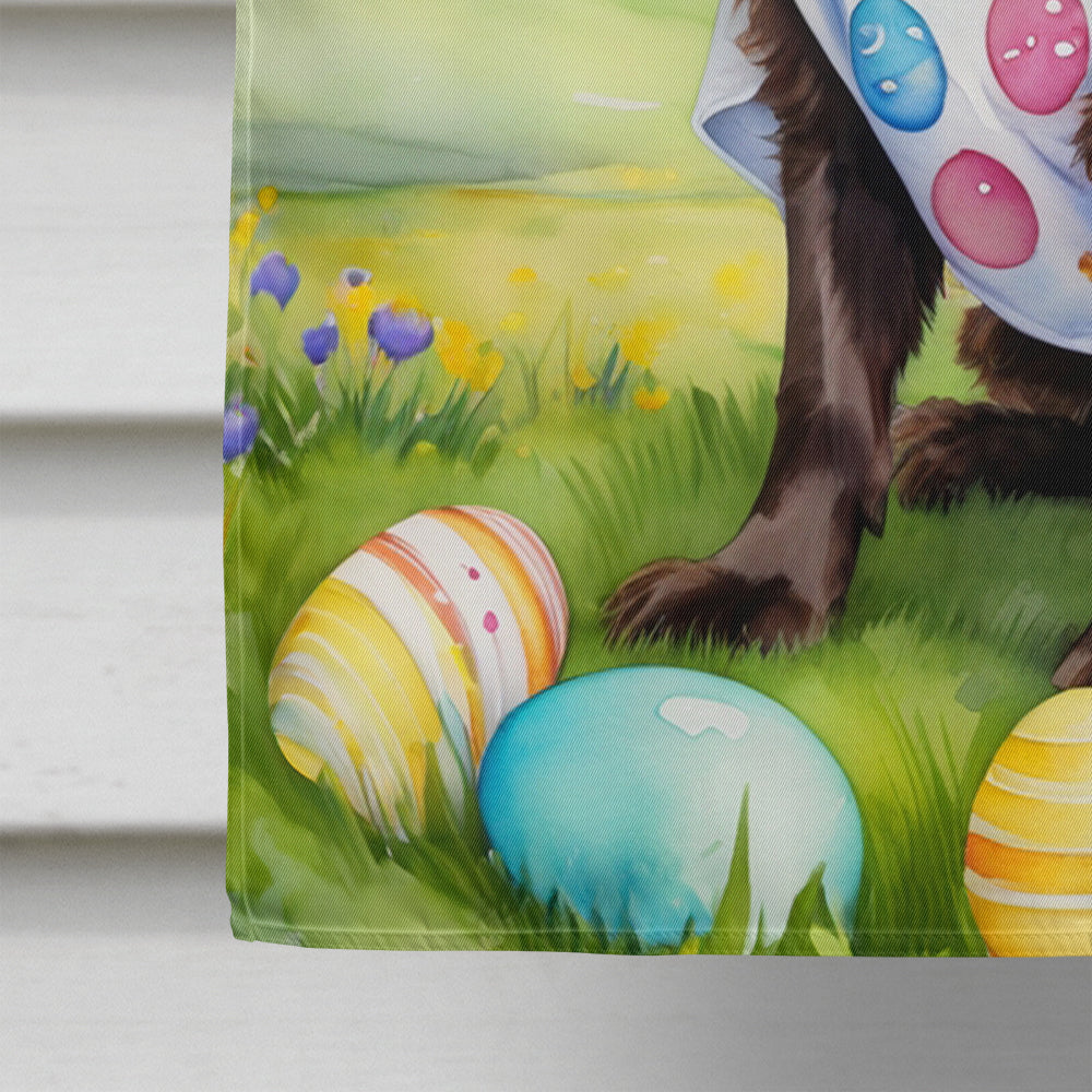 Boykin Spaniel Easter Egg Hunt House Flag 28x40 Porch Sleeve Pole Decorative Outside Yard Banner Artwork Wall Hanging, Polyester