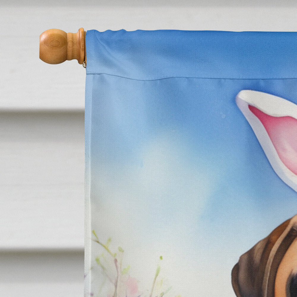Bullmastiff Easter Egg Hunt House Flag 28x40 Porch Sleeve Pole Decorative Outside Yard Banner Artwork Wall Hanging, Polyester