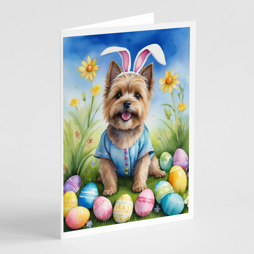 Cairn Terrier Easter Egg Hunt Greeting Cards Pack of 8 Blank Cards with Envelopes Whimsical A7 Size 5x7