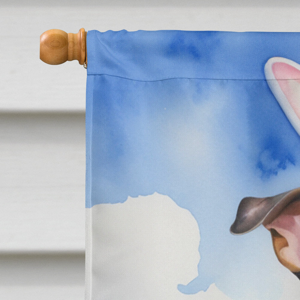 Catahoula Easter Egg Hunt House Flag 28x40 Porch Sleeve Pole Decorative Outside Yard Banner Artwork Wall Hanging, Polyester