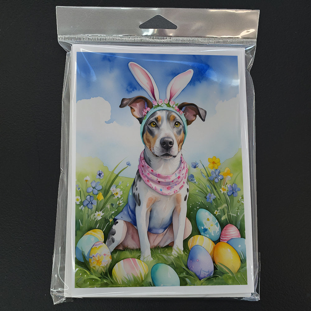Catahoula Easter Egg Hunt Greeting Cards Pack of 8 Blank Cards with Envelopes Whimsical A7 Size 5x7