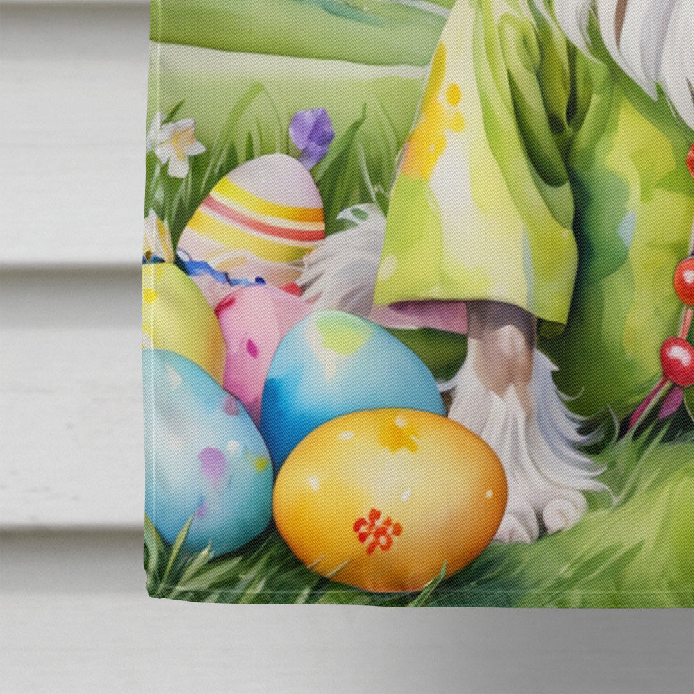 Chinese Crested Easter Egg Hunt House Flag 28x40 Porch Sleeve Pole Decorative Outside Yard Banner Artwork Wall Hanging, Polyester