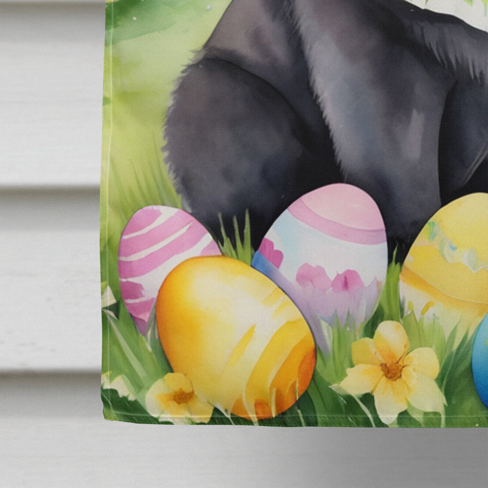 Chow Chow Easter Egg Hunt House Flag 28x40 Porch Sleeve Pole Decorative Outside Yard Banner Artwork Wall Hanging, Polyester