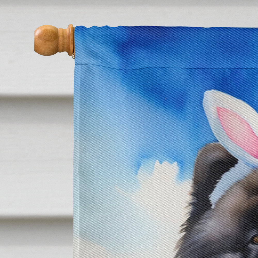Chow Chow Easter Egg Hunt House Flag 28x40 Porch Sleeve Pole Decorative Outside Yard Banner Artwork Wall Hanging, Polyester