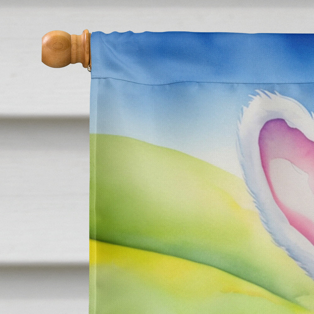 Cocker Spaniel Easter Egg Hunt House Flag 28x40 Porch Sleeve Pole Decorative Outside Yard Banner Artwork Wall Hanging, Polyester