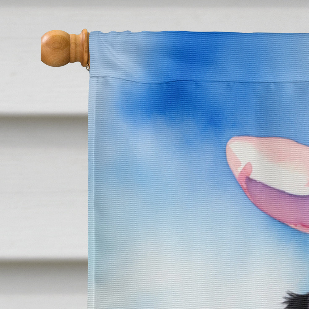 Dachshund Easter Egg Hunt House Flag 28x40 Porch Sleeve Pole Decorative Outside Yard Banner Artwork Wall Hanging, Polyester