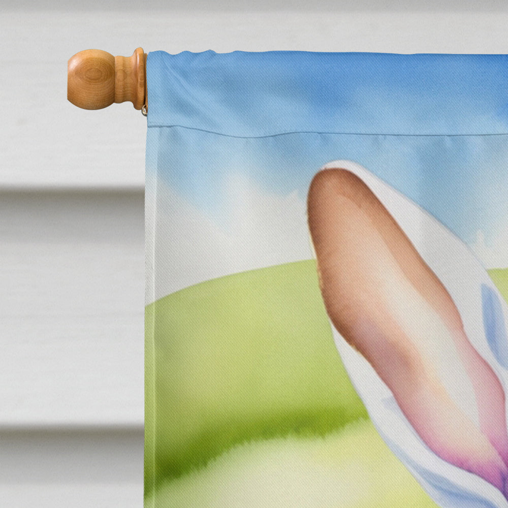 Dachshund Easter Egg Hunt House Flag 28x40 Porch Sleeve Pole Decorative Outside Yard Banner Artwork Wall Hanging, Polyester