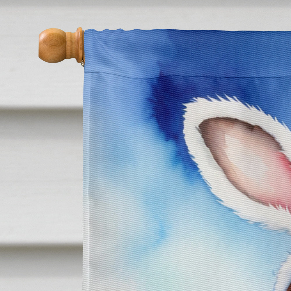 English Springer Spaniel Easter Egg Hunt House Flag 28x40 Porch Sleeve Pole Decorative Outside Yard Banner Artwork Wall Hanging, Polyester
