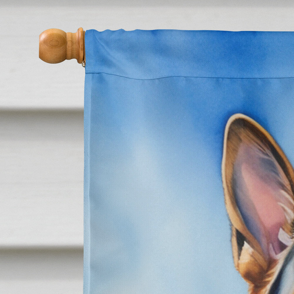 German Shepherd Easter Egg Hunt House Flag 28x40 Porch Sleeve Pole Decorative Outside Yard Banner Artwork Wall Hanging, Polyester