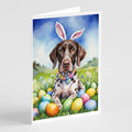 German Shorthaired Pointer Easter Egg Hunt Greeting Cards Pack of 8 Blank Cards with Envelopes Whimsical A7 Size 5x7