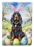 Gordon Setter Easter Egg Hunt House Flag 28x40 Porch Sleeve Pole Decorative Outside Yard Banner Artwork Wall Hanging, Polyester