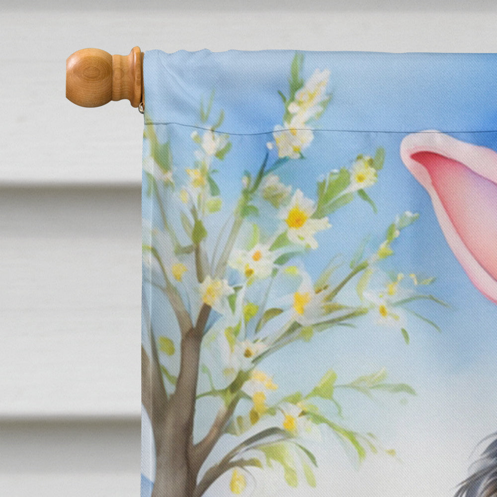Gordon Setter Easter Egg Hunt House Flag 28x40 Porch Sleeve Pole Decorative Outside Yard Banner Artwork Wall Hanging, Polyester