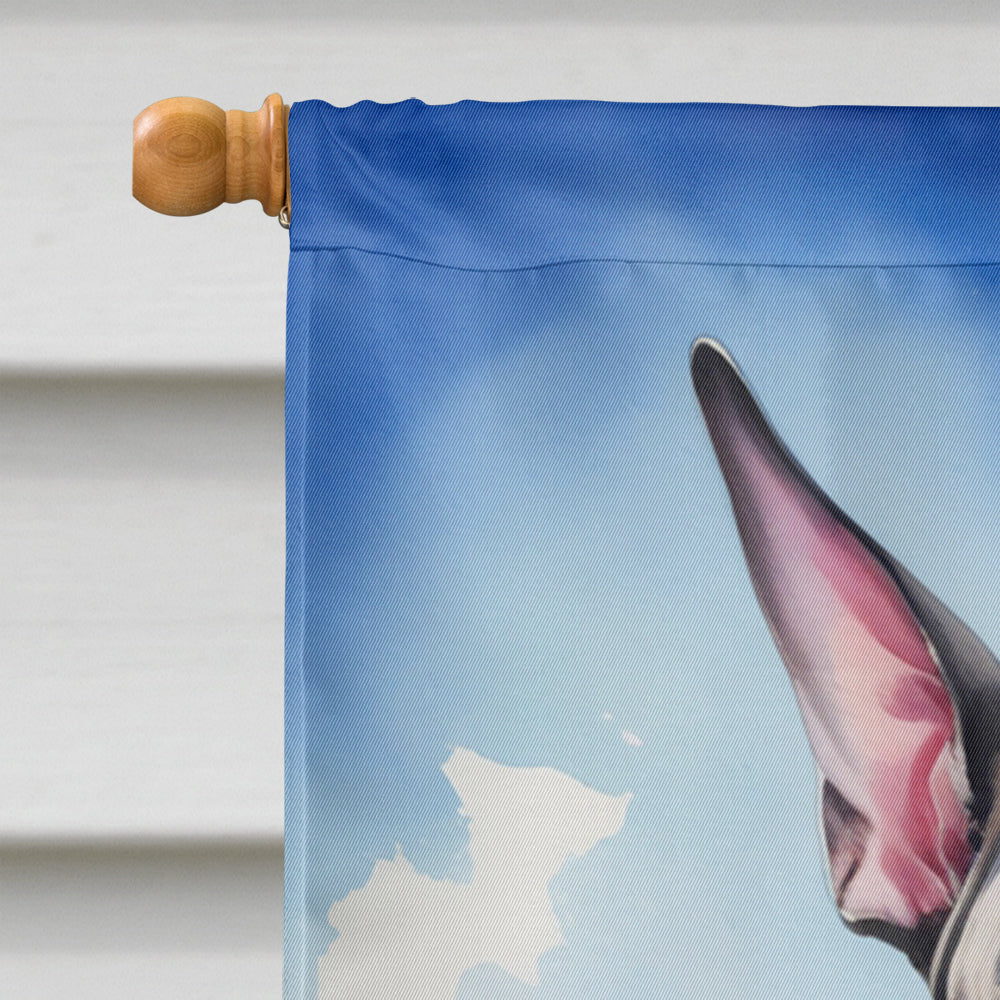Great Dane Easter Egg Hunt House Flag 28x40 Porch Sleeve Pole Decorative Outside Yard Banner Artwork Wall Hanging, Polyester