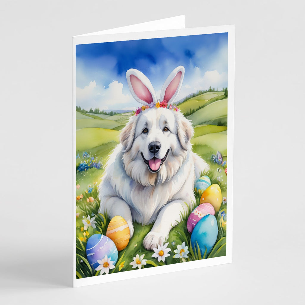 Great Pyrenees Easter Egg Hunt Greeting Cards Pack of 8 Blank Cards with Envelopes Whimsical A7 Size 5x7