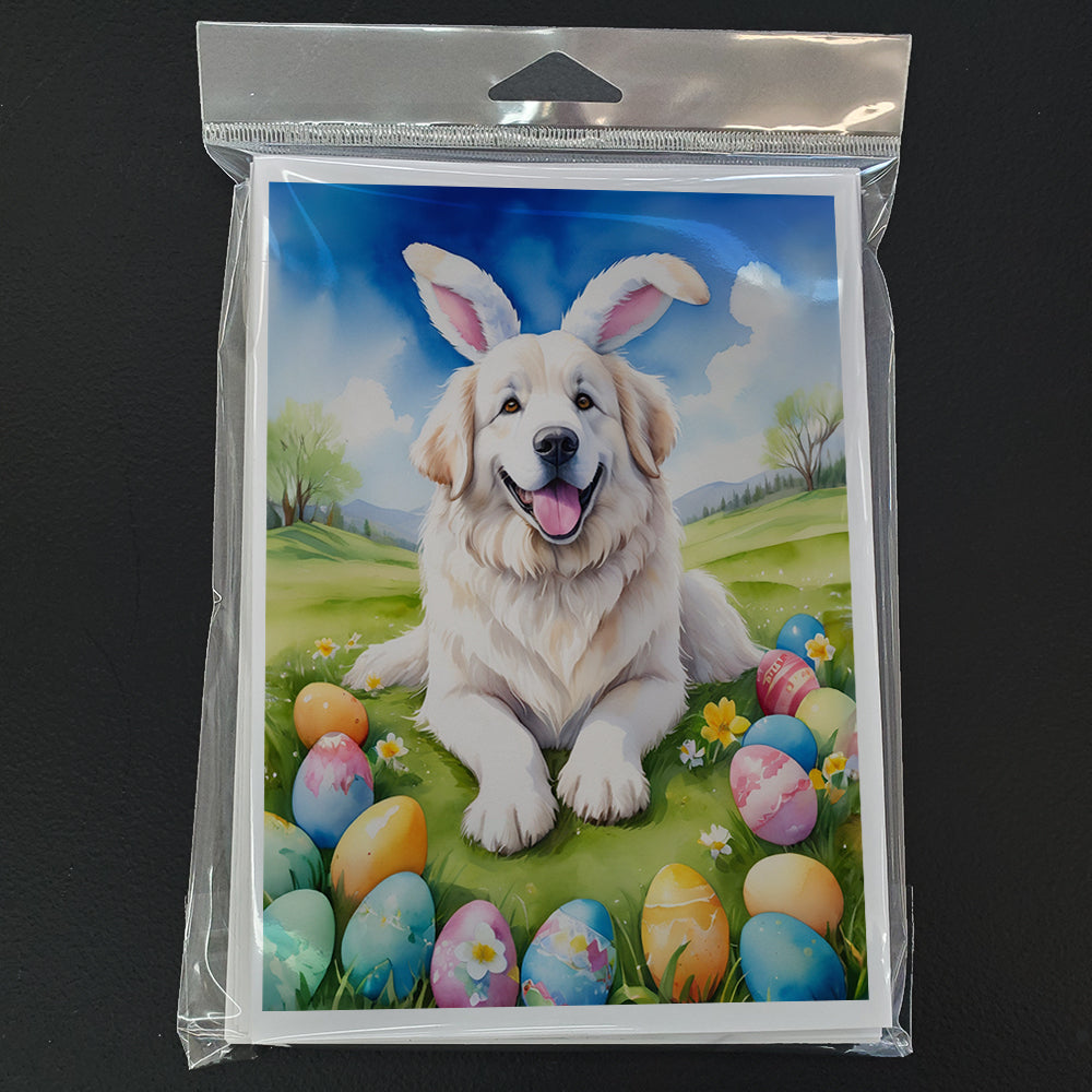 Great Pyrenees Easter Egg Hunt Greeting Cards Pack of 8 Blank Cards with Envelopes Whimsical A7 Size 5x7