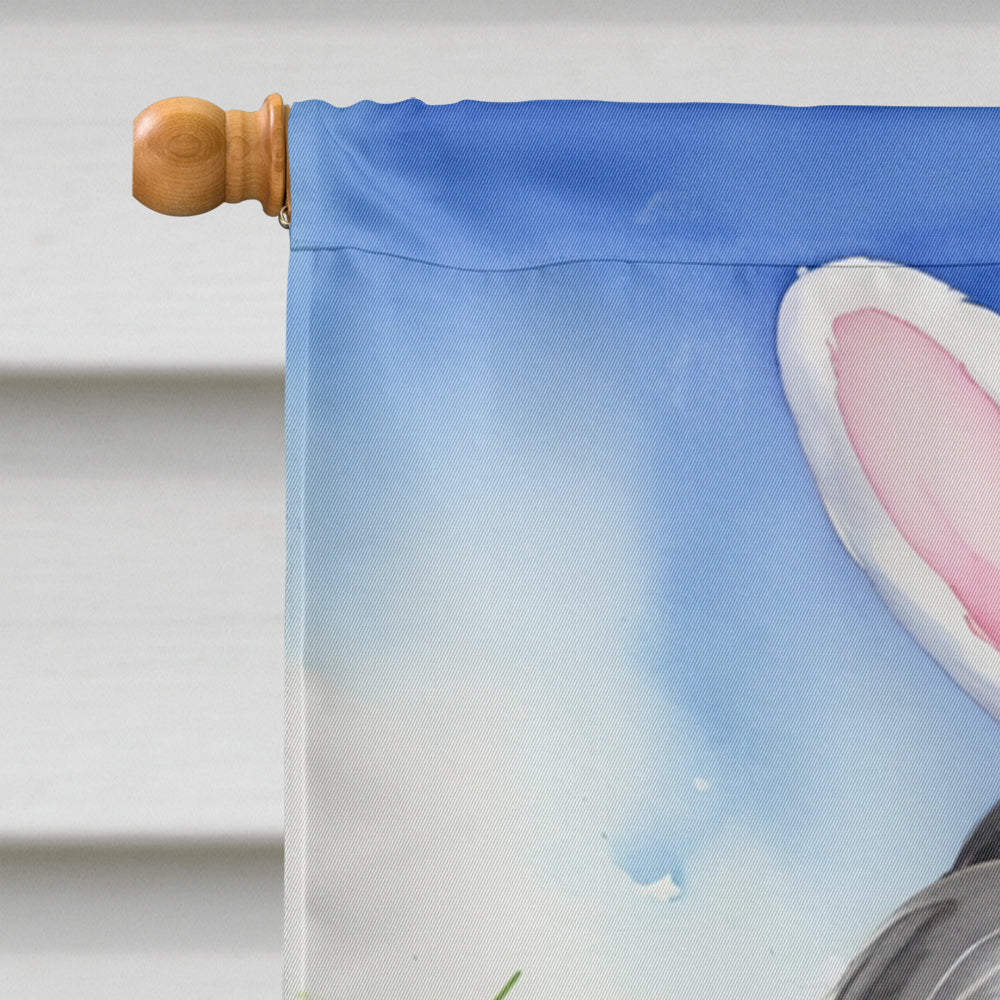 Havanese Easter Egg Hunt House Flag 28x40 Porch Sleeve Pole Decorative Outside Yard Banner Artwork Wall Hanging, Polyester