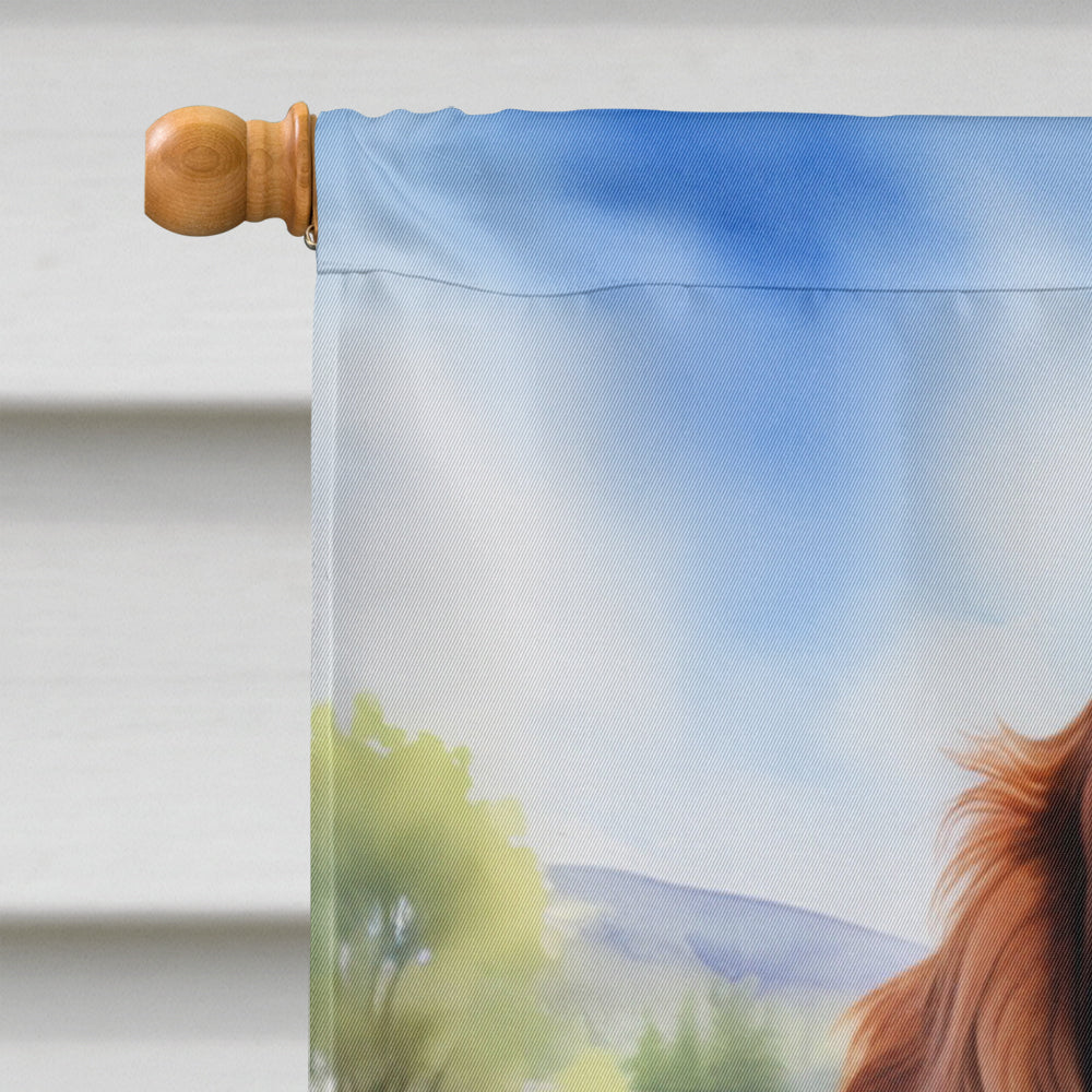 Irish Setter Easter Egg Hunt House Flag 28x40 Porch Sleeve Pole Decorative Outside Yard Banner Artwork Wall Hanging, Polyester