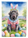 Neapolitan Mastiff Easter Egg Hunt House Flag 28x40 Porch Sleeve Pole Decorative Outside Yard Banner Artwork Wall Hanging, Polyester