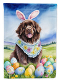 Newfoundland Easter Egg Hunt House Flag 28x40 Porch Sleeve Pole Decorative Outside Yard Banner Artwork Wall Hanging, Polyester
