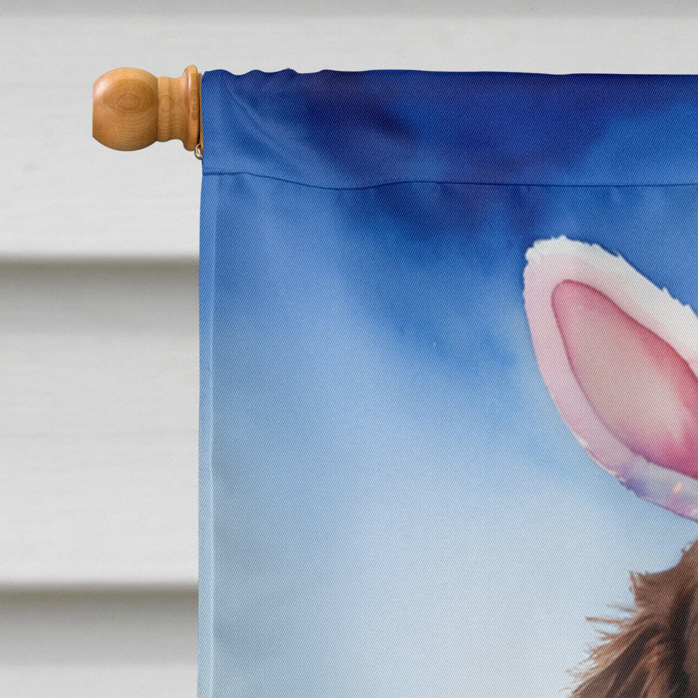 Newfoundland Easter Egg Hunt House Flag 28x40 Porch Sleeve Pole Decorative Outside Yard Banner Artwork Wall Hanging, Polyester