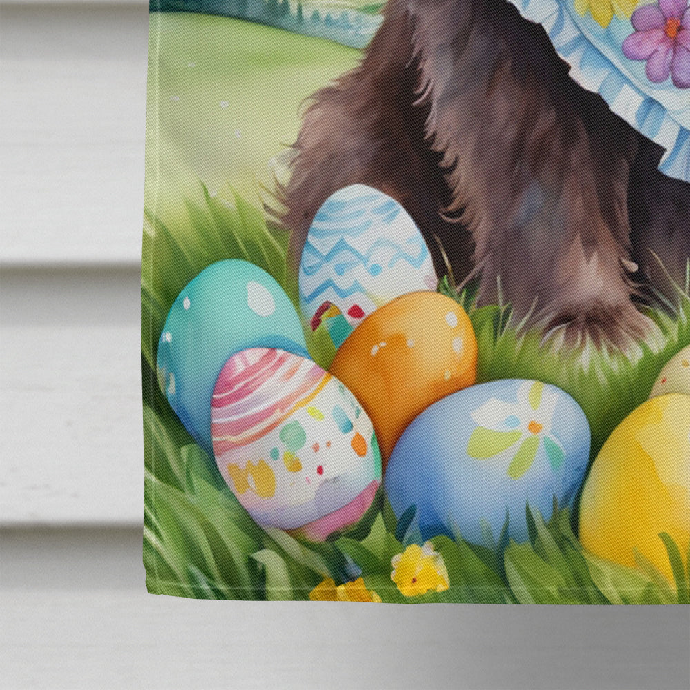 Newfoundland Easter Egg Hunt House Flag 28x40 Porch Sleeve Pole Decorative Outside Yard Banner Artwork Wall Hanging, Polyester