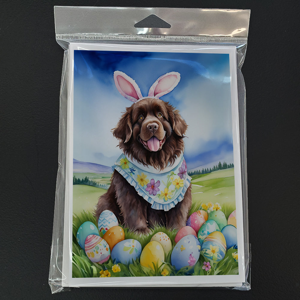 Newfoundland Easter Egg Hunt Greeting Cards Pack of 8 Blank Cards with Envelopes Whimsical A7 Size 5x7