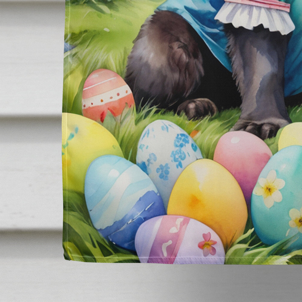 Newfoundland Easter Egg Hunt House Flag 28x40 Porch Sleeve Pole Decorative Outside Yard Banner Artwork Wall Hanging, Polyester