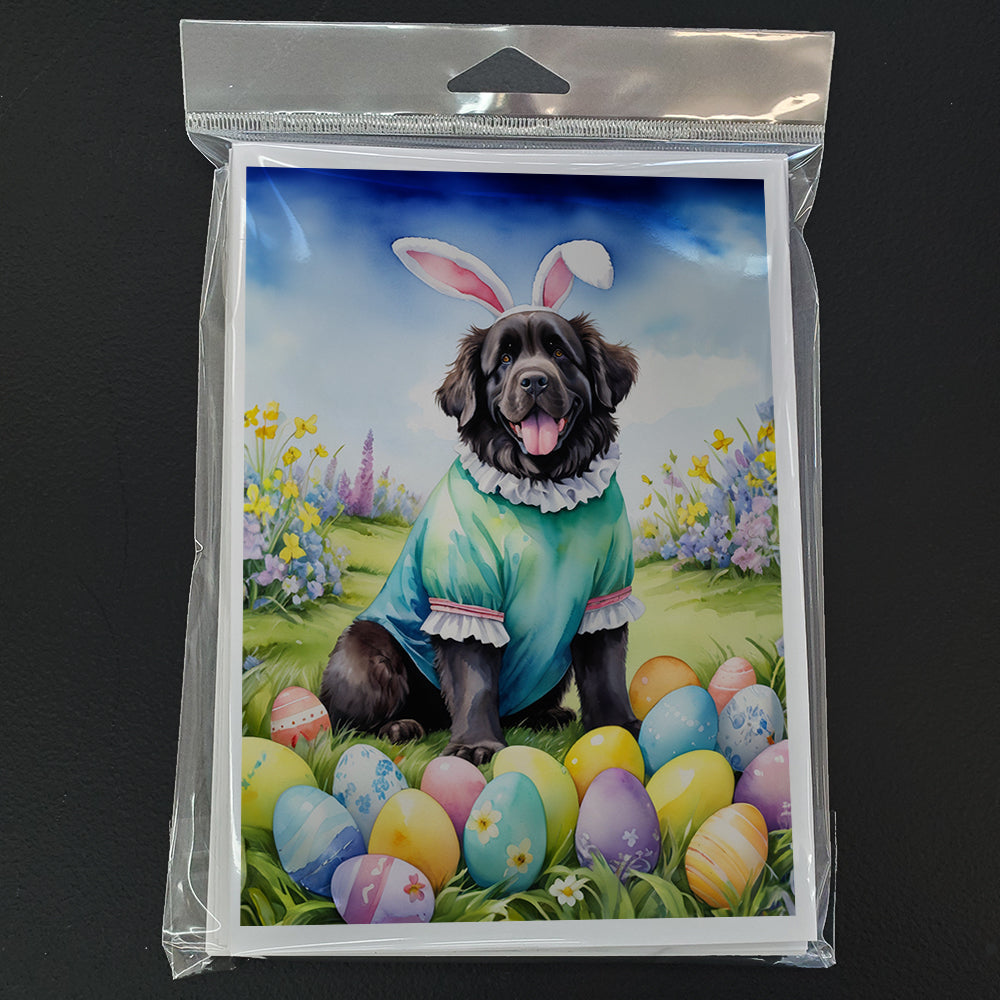 Newfoundland Easter Egg Hunt Greeting Cards Pack of 8 Blank Cards with Envelopes Whimsical A7 Size 5x7